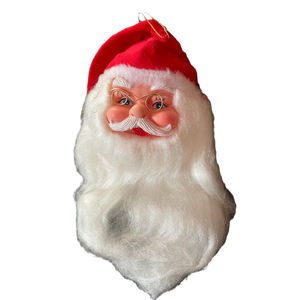 VTG Santa Claus Rubber face Christmas ornament